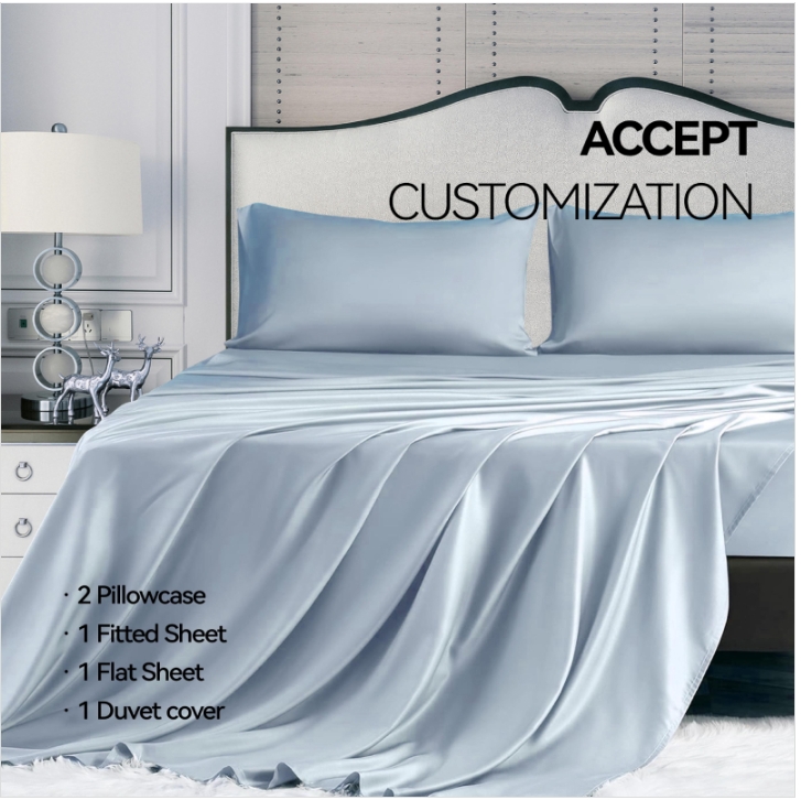 Bamboo Bed Sheet Set Breathable Fabric Bamboo Bed Sheet Set Breathable Fabric