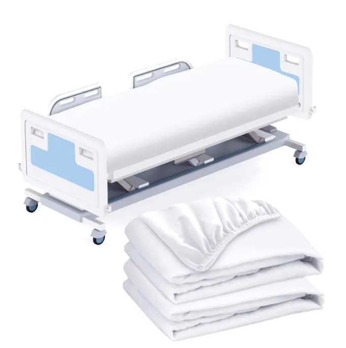 Cotton Polyester Fitted Sheets 20*20s Yarn Count For Durability