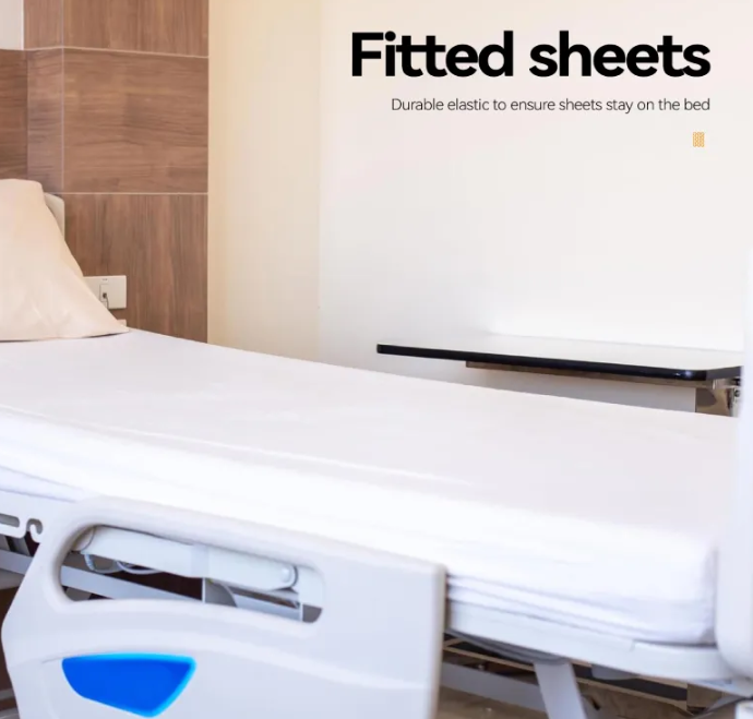 Cotton Polyester Fitted Sheets 20*20s Yarn Count For Durability