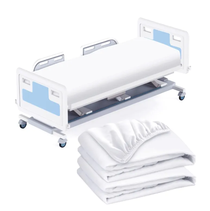 Poly Cotton Sheets Breathable Weave Reduces Skin Irritation For Patients Poly Cotton Sheets Breathable Weave Reduces Skin Irritation For Patients