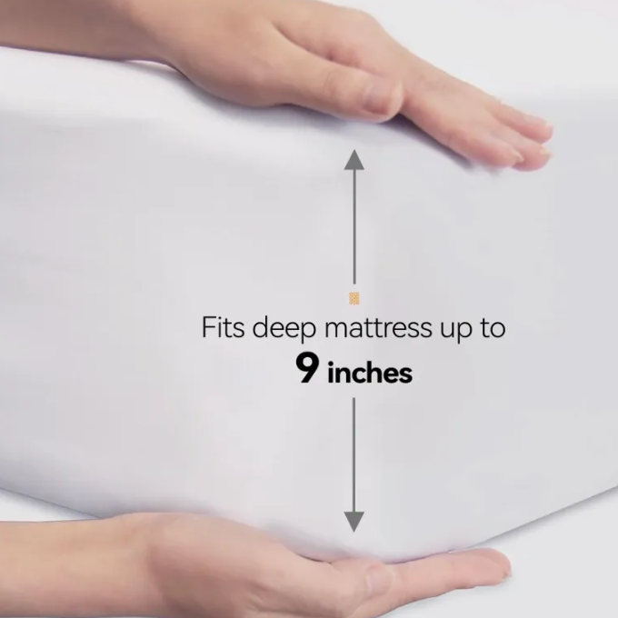 Poly Cotton Sheets Breathable Weave Reduces Skin Irritation For Patients