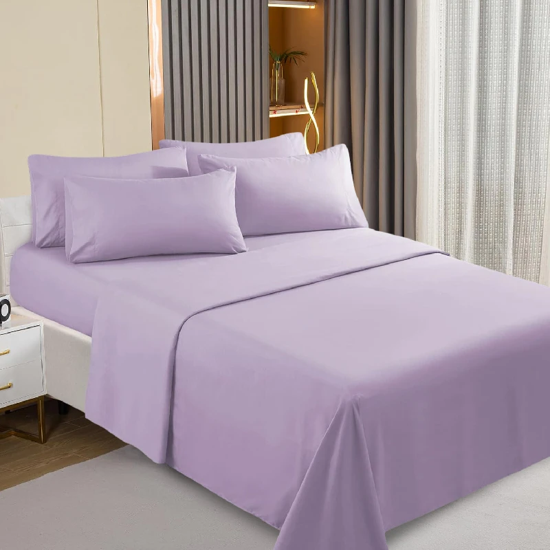 1000TC Brushed Microfiber Bed Sheets set 4 Pieces