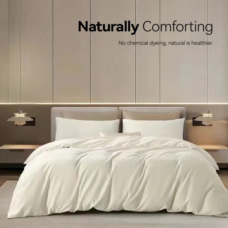 Raw Cotton Duvet Cover Set-086