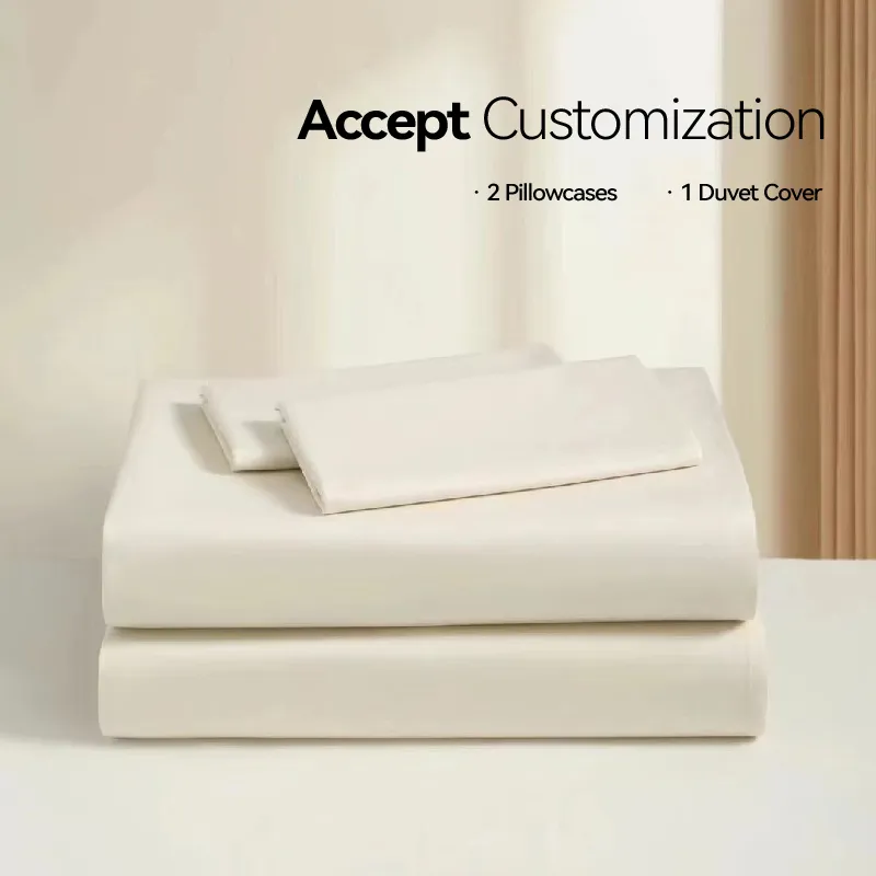 Raw Cotton Duvet Cover Set-083