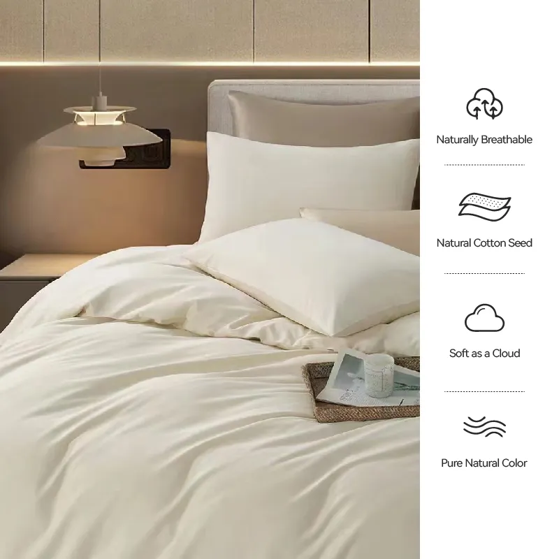 Raw Cotton Duvet Cover Set-081